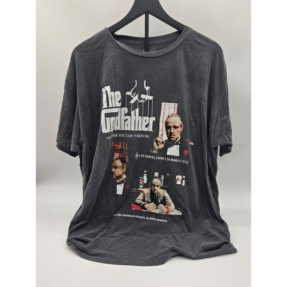 The Godfather XL Charcoal Graphic Movie T-Shirt Marlon Brando 101-341